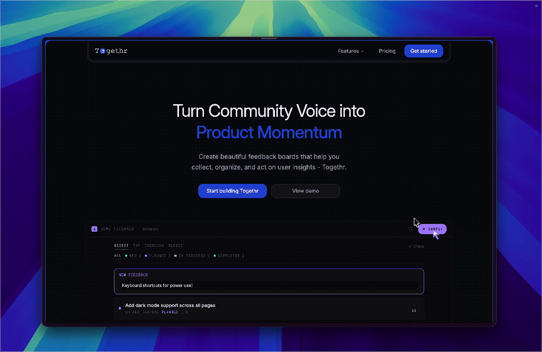 Togethr demo